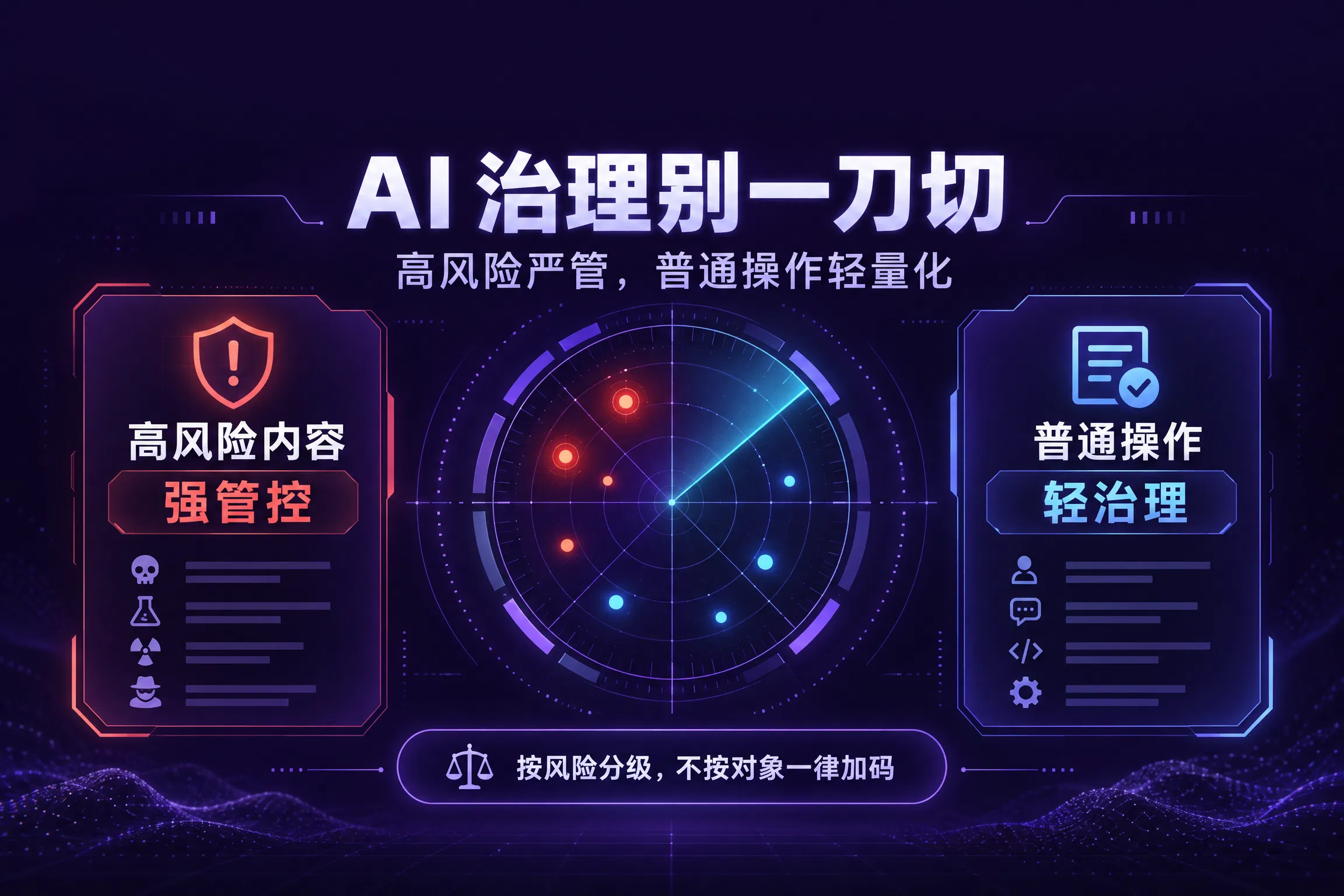 别对 AI 回答“一刀切”:高风险内容强管控,普通操作轻量治理